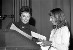 Medea Benjamin receives Bay Area Book Award for Don't Be Afraid Gringo in 1987 
