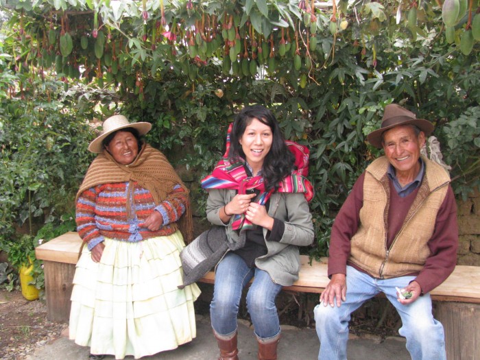 Scholarship recipient Eli Martínez in Bolivia