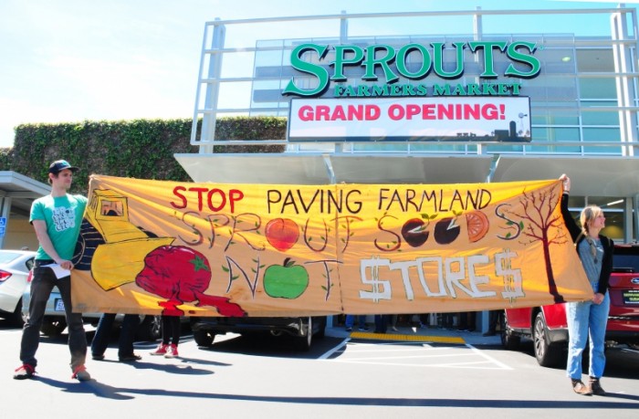 Sprouts protest photo by Kelly Johnson